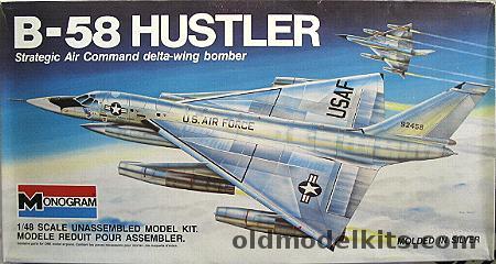 Monogram 1/48 Convair B-58 Hustler, 5704 plastic model kit